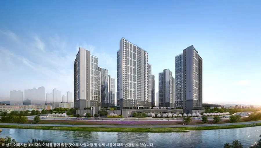 더샵 탕정인피니티시티 투시도 (사진제공. 포스코이앤씨)