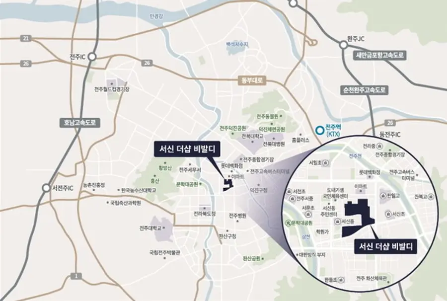 서신 더샵 비발디 위치도 (사진제공. 포스코이앤씨 컨소시엄)
