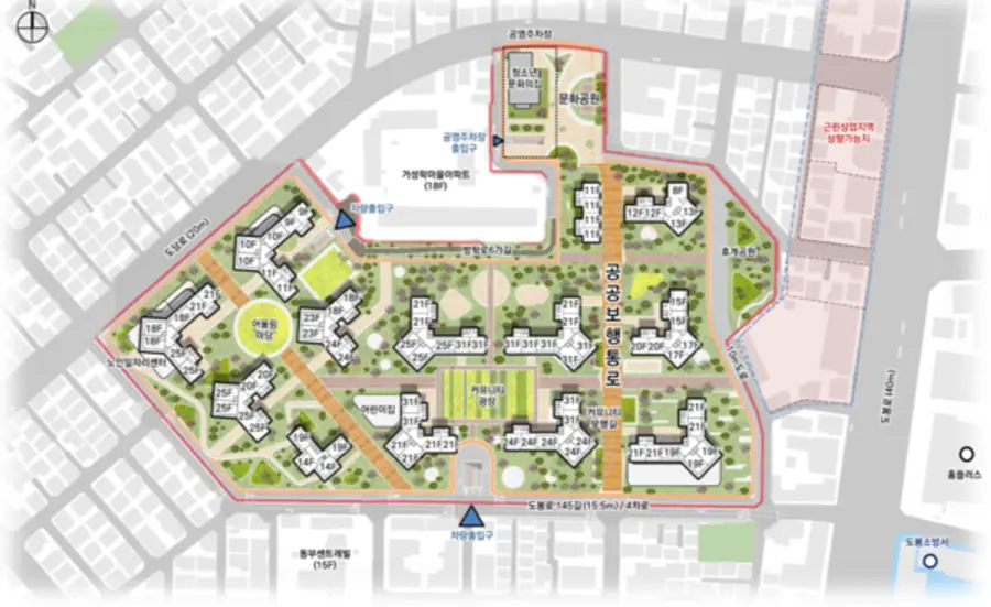 방학동 685 신속통합기획 건축배치 계획안 (사진제공. 서울시)