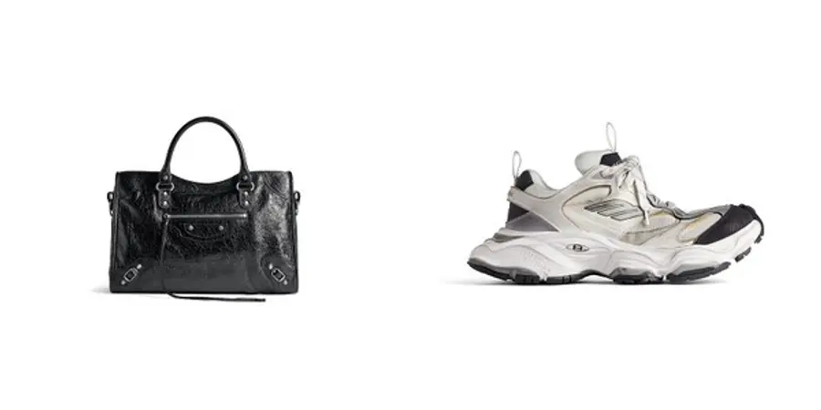 르 시티 백(Le City Bag) / 카고 스니커즈(Cargo Sneaker). 출처: 발렌시아가(BALENCIAGA)