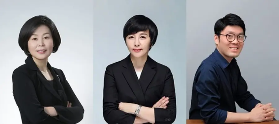  왼쪽부터 윤용로 대표, 김태연 대표, 남인석 부사장