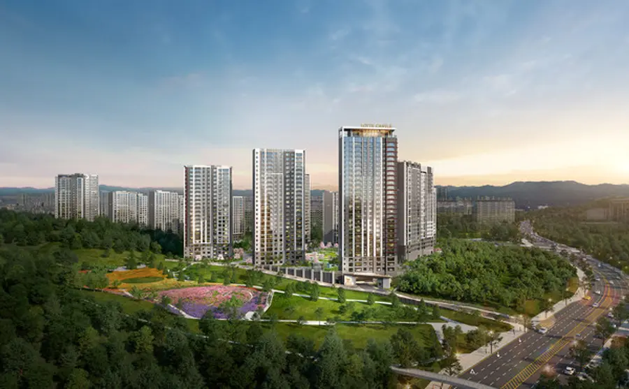 중앙공원 롯데캐슬 시그니처 1BL 투시도 (사진. 롯데건설)