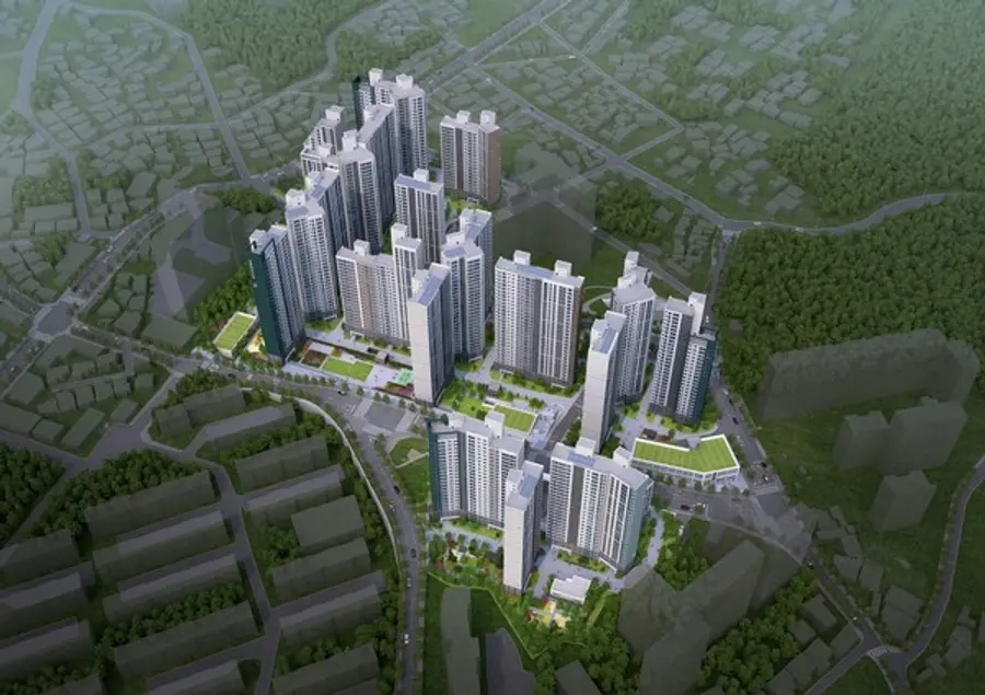 원주 푸르지오 더 센트럴 조감도 (사진. 대우건설)