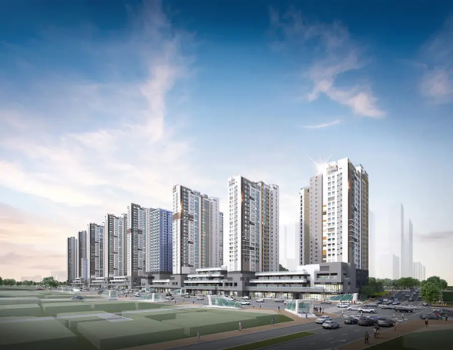 해링턴 스퀘어 신흥역 주경 투시도 (사진. 효성중공업·진흥기업)