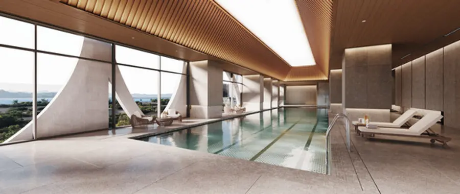 블랑써밋74 단지내 수영장 (사진. 대우건설)