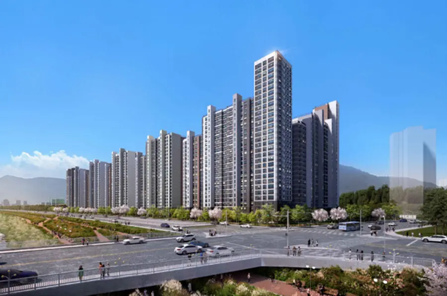 광명 철산한신 아파트 리모델링 투시도 (사진. 쌍용건설)