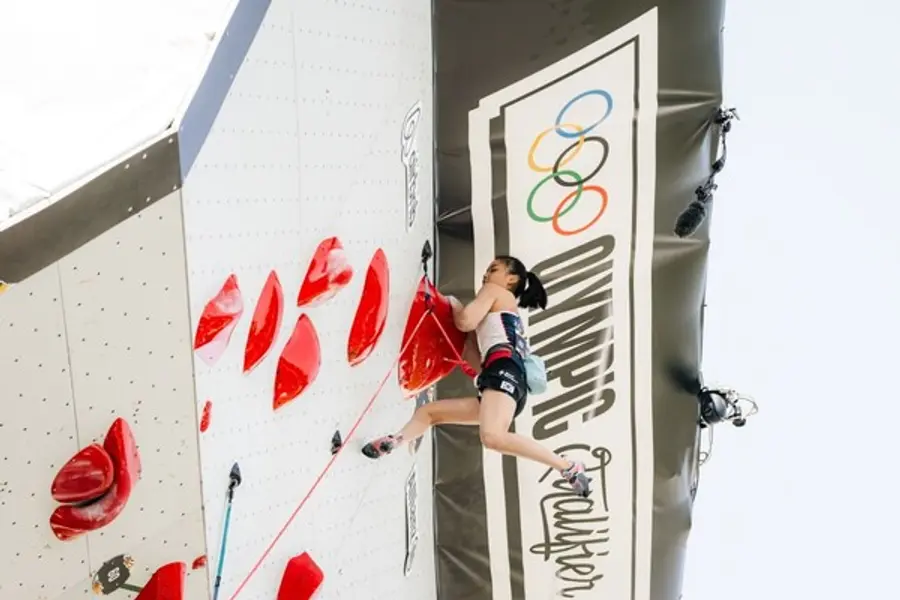 국가대표 서채현 선수가 부다페스트 올림픽 예선전에서 경기를 펼치고 있는 모습 (사진제공. 대한산악연맹)