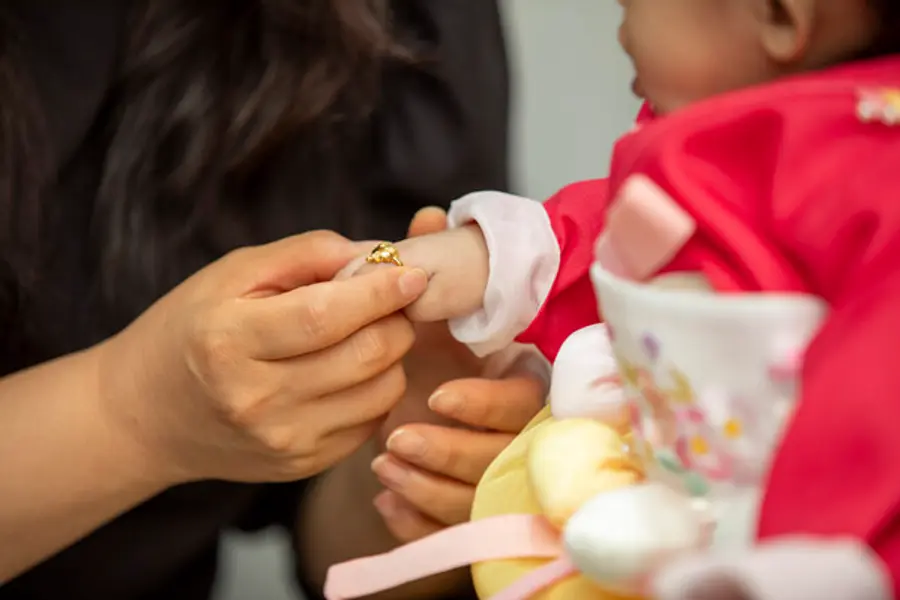 한부모가정을 위한 특별한 돌잔치 진행 모습 (사진제공. 호반그룹)