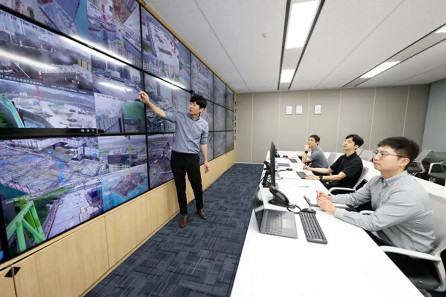 대우건설 을지로 본사에 마련된 안전상황센터 (사진제공. 대우건설)
