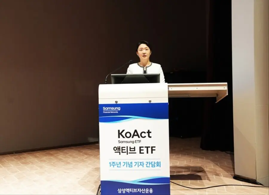 삼성액티브자산운용은 5일 액티브 ETF 브랜드 ‘KoAct’ 출시 1주년을 기념해 기자간담회를 개최했다. 