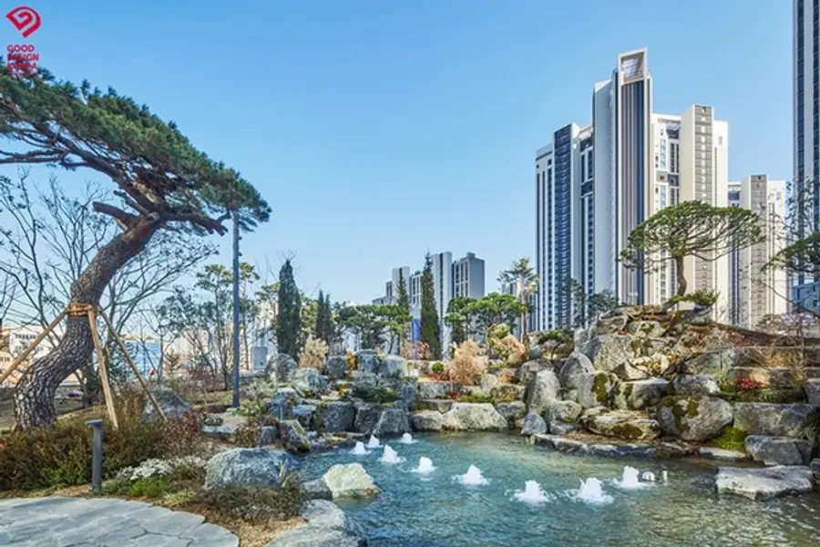 HDC현대산업개발이 선보인 디에이치 퍼스티어 아이파크의 조경 시그니처파크가 2024년 우수디자인(GD)상품으로 선정됐다. (사진제공. HDC현대산업개발)