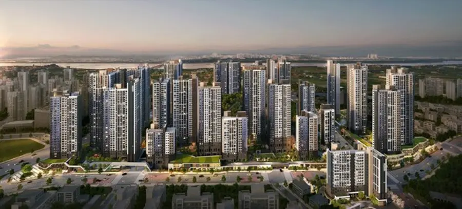 김포 북변4구역 ‘한강 수자인 오브센트’ 반조감도 (사진제공. 한양)