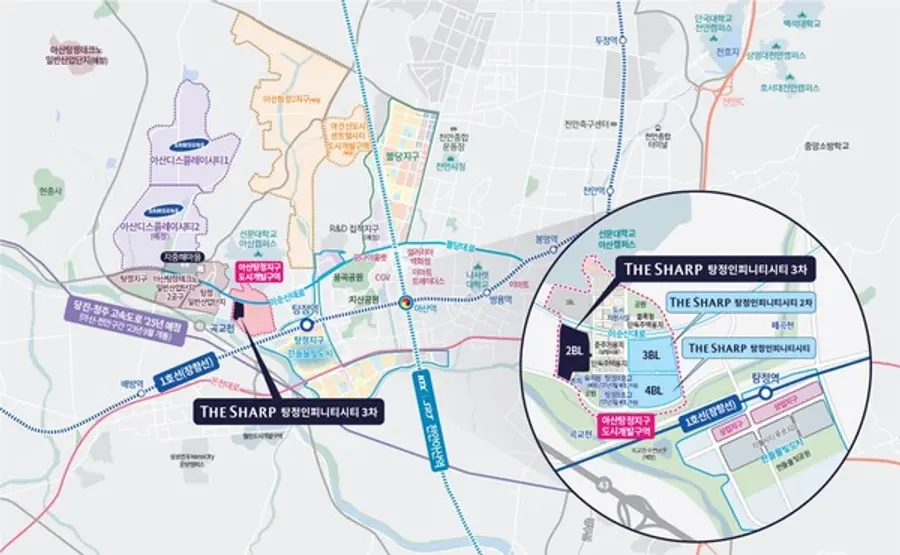 더샵 탕정인피니티시티 3차 위치도 (사진제공. 포스코이앤씨)