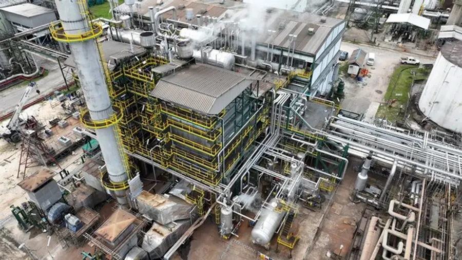 나이지리아 와리 정유시설의 보일러 전경 (사진제공=대우건설)