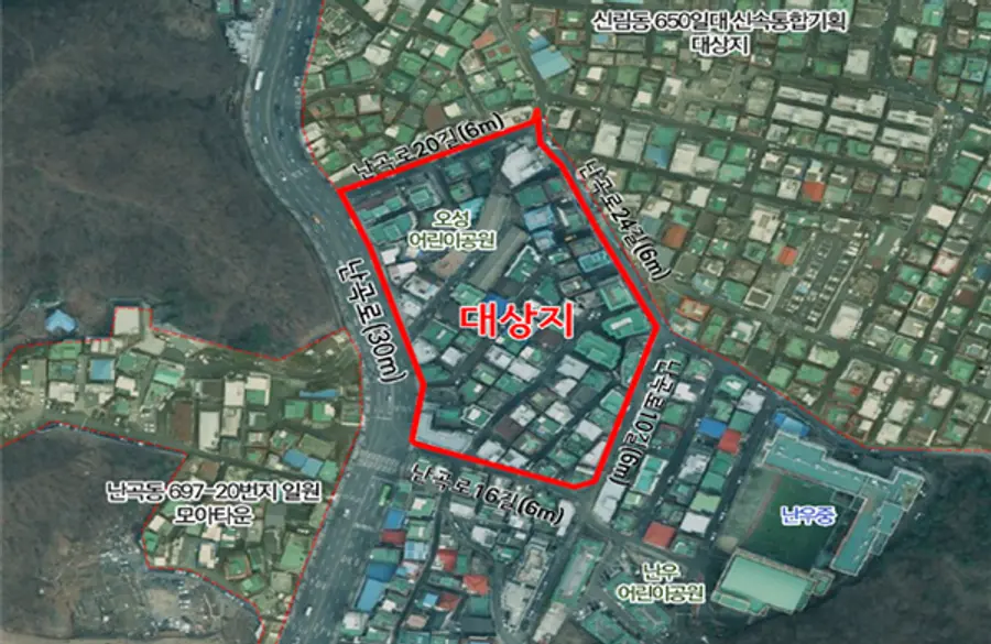 관악구 신림동 655-78번지 모아타운 위치도 (출처=서울시)