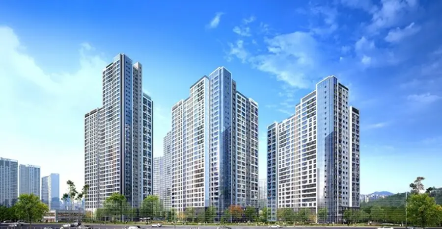 '래미안 송도역 센트리폴' 투시도 (사진제공=삼성물산)