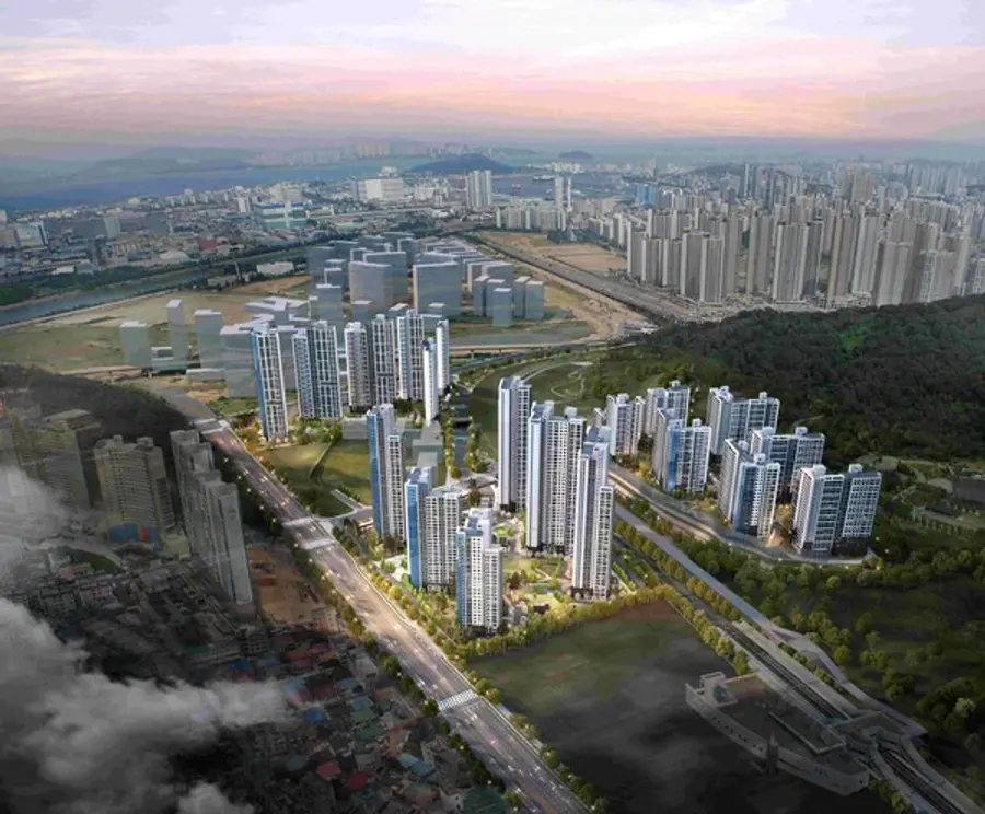 래미안 송도역 센트리폴 전체 조감도 (사진제공=삼성물산)