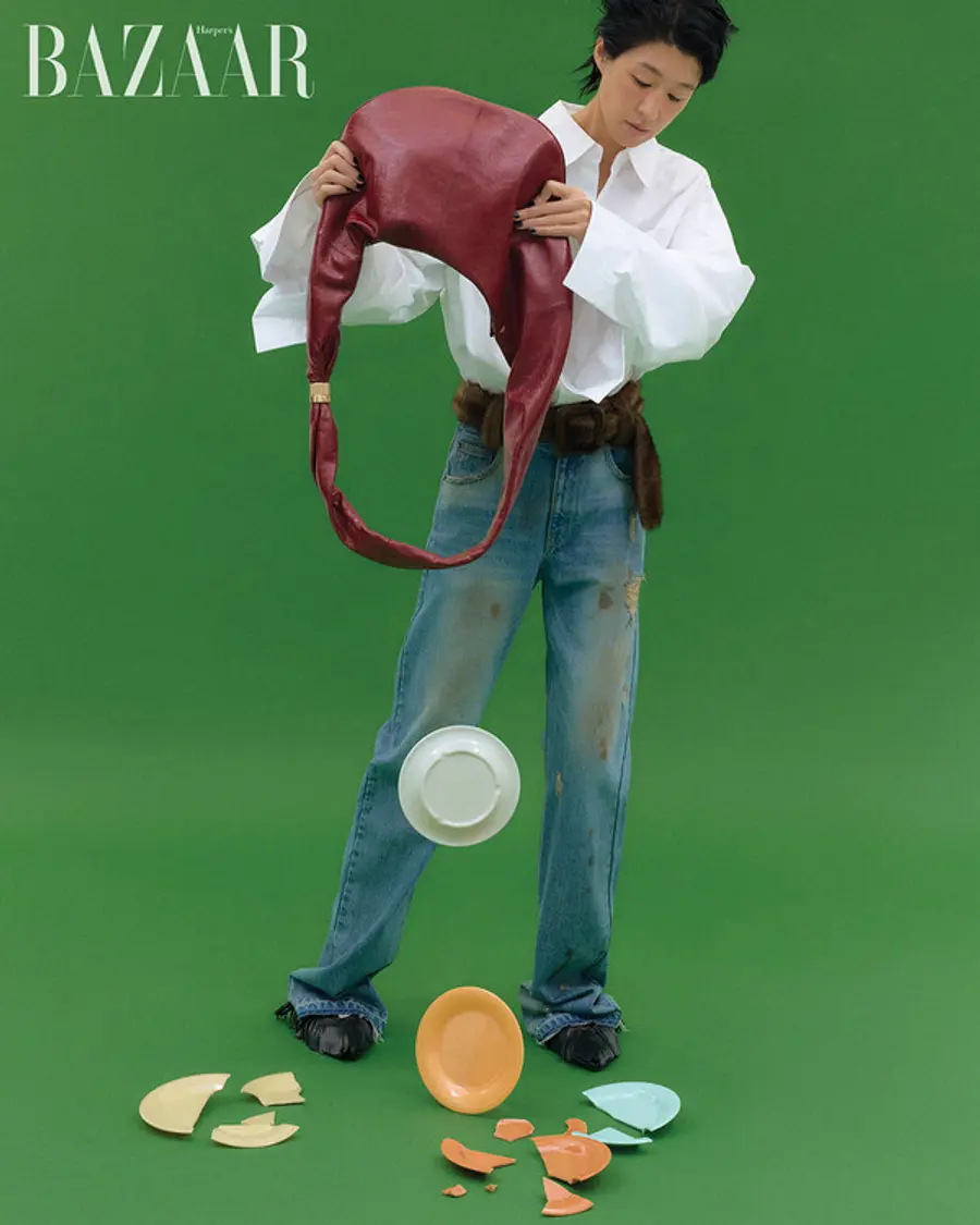 쿠론x홍진경 협업 '라엘컬렉션' 화보 (사진제공=FnC코오롱)