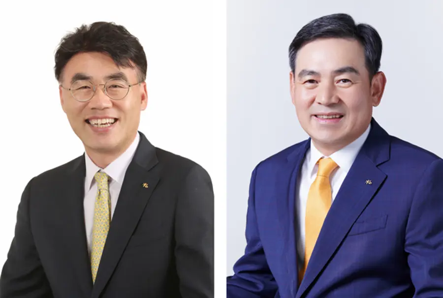 이홍구 KB증권 WM부문 대표(왼쪽)와 김성현 KB증권 IB부문 대표 [출처: KB금융그룹]