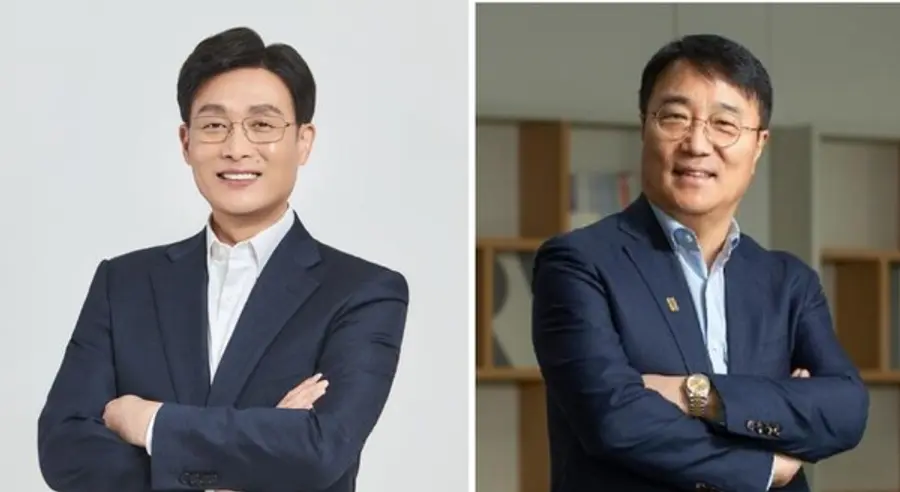 조완석 금호건설 대표, 김정일 코오롱글로벌 대표 (사진 왼쪽부터) 