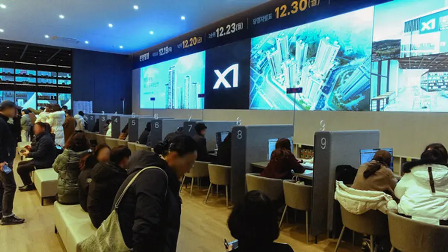 아산탕정자이 퍼스트시티 견본주택 집객사진 (사진제공=GS건설)