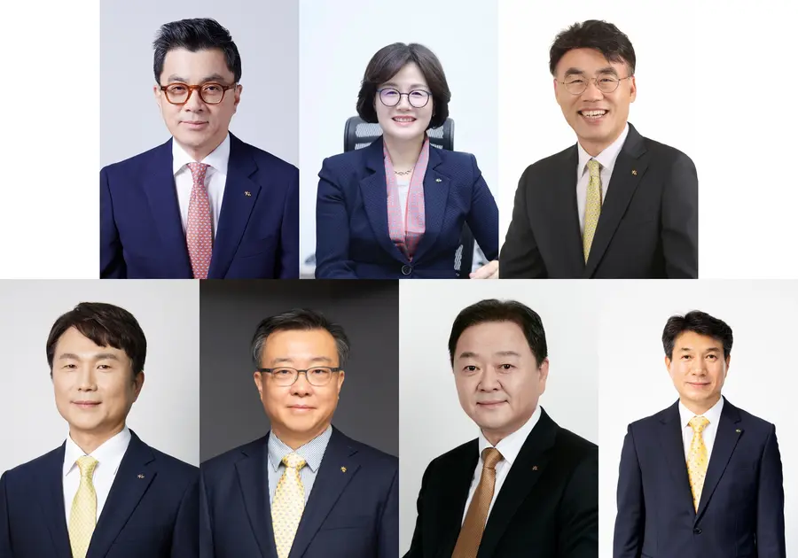 KB금융지주가 16일 계열사대표이사후보추천위원회(대추위)를 열고 임기 만료 6개 계열사 7인의 CEO 후보를 추천했다. (왼쪽 위부터) 강진두 KB증권 IB부문 대표, 곽산업 KB저축은행 대표, 이홍구 KB증권 WM부문 대표, 구본욱 KB손해보험 대표, 김영성 KB자산운용 대표, 빈중일 KB캐피탈 대표,성채현 KB부동산신탁 대표.