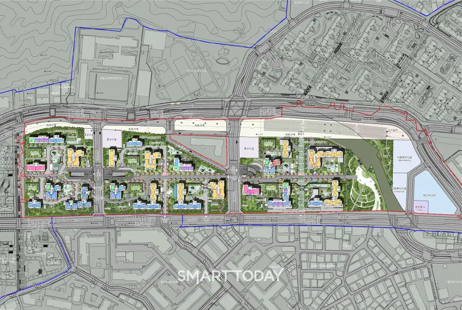 상계5구역 재정비촉진지구 주택재개발 정비사업 배치도 (사진=서울시)