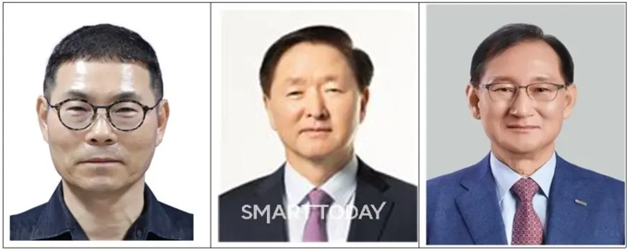 2025년 관광산업 진흥 유공 정부포상자 중 은탑산업훈장 고재경 노랑풍선 회장, 동탑산업훈장 우기홍 대한항공 부회장, 철탑산업훈장 이정호 호반호텔앤리조트 대표이사 사진. 문체부 제공