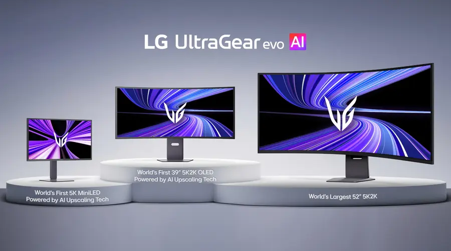 LG전자가 모니터 자체에 AI 솔루션을 탑재한 프리미엄 게이밍 모니터 'LG 울트라기어 에보' 라인업을 선보였다. (제공 LG전자)