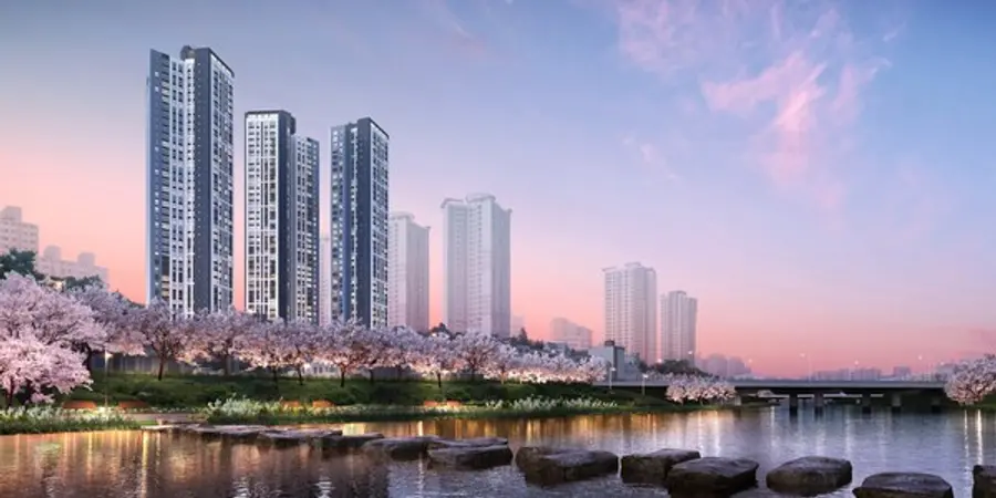 동래반도유보라 천변 투시도 (사진제공=반도건설)