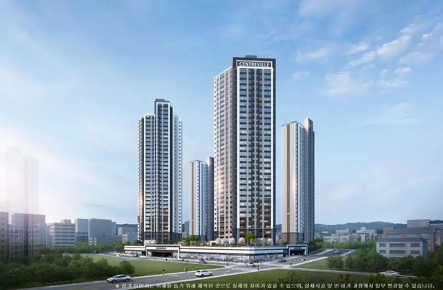 문수로 센트레빌 에듀리체 투시도 (사진=동부건설)