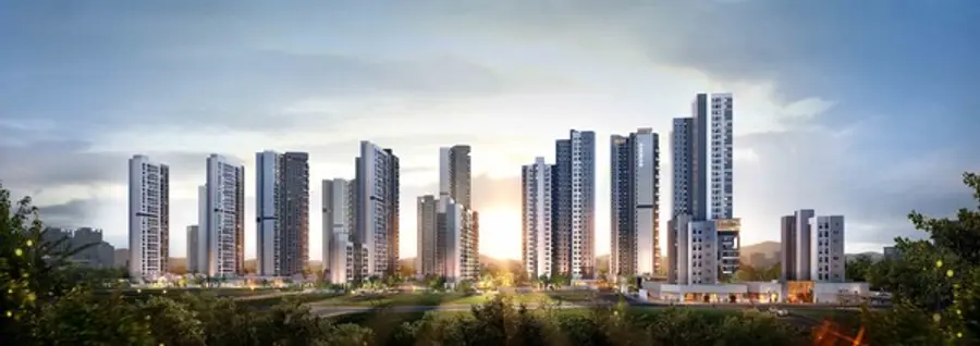 송파 한양3차 재건축 투시도. 대림가락(왼쪽)과 한양3차(사진제공=삼성물산)