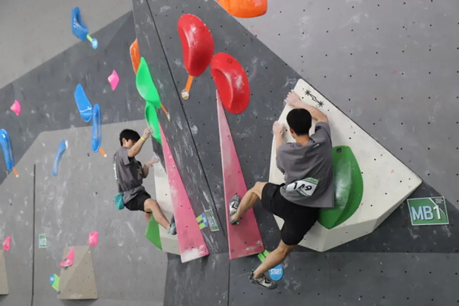 제45회 전국 스포츠클라이밍 볼더 경기 모습 (사진=대한산악연맹)