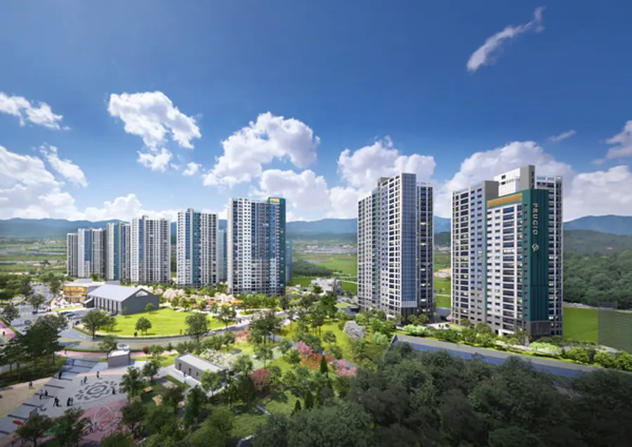 용인 푸르지오 원클러스터 2·3단지 조경공간 센트럴스퀘어 (사진=대우건설)