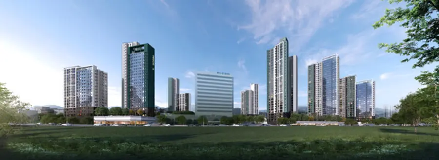 군포1구역 재개발사업 '군포 푸르지오 브리베뉴' 투시도 (사진=대우건설)