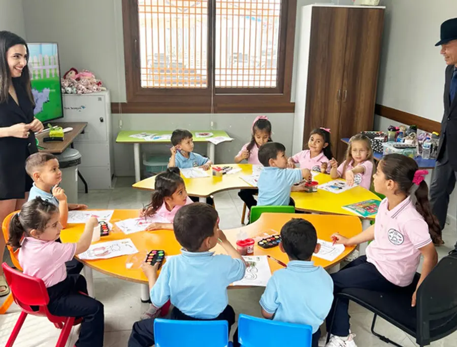 튀르키예 이스켄데룬 ‘한국마을 문화센터’에서 아동 대상 학습 프로그램이 진행되고 있다(사진=희망브리지)