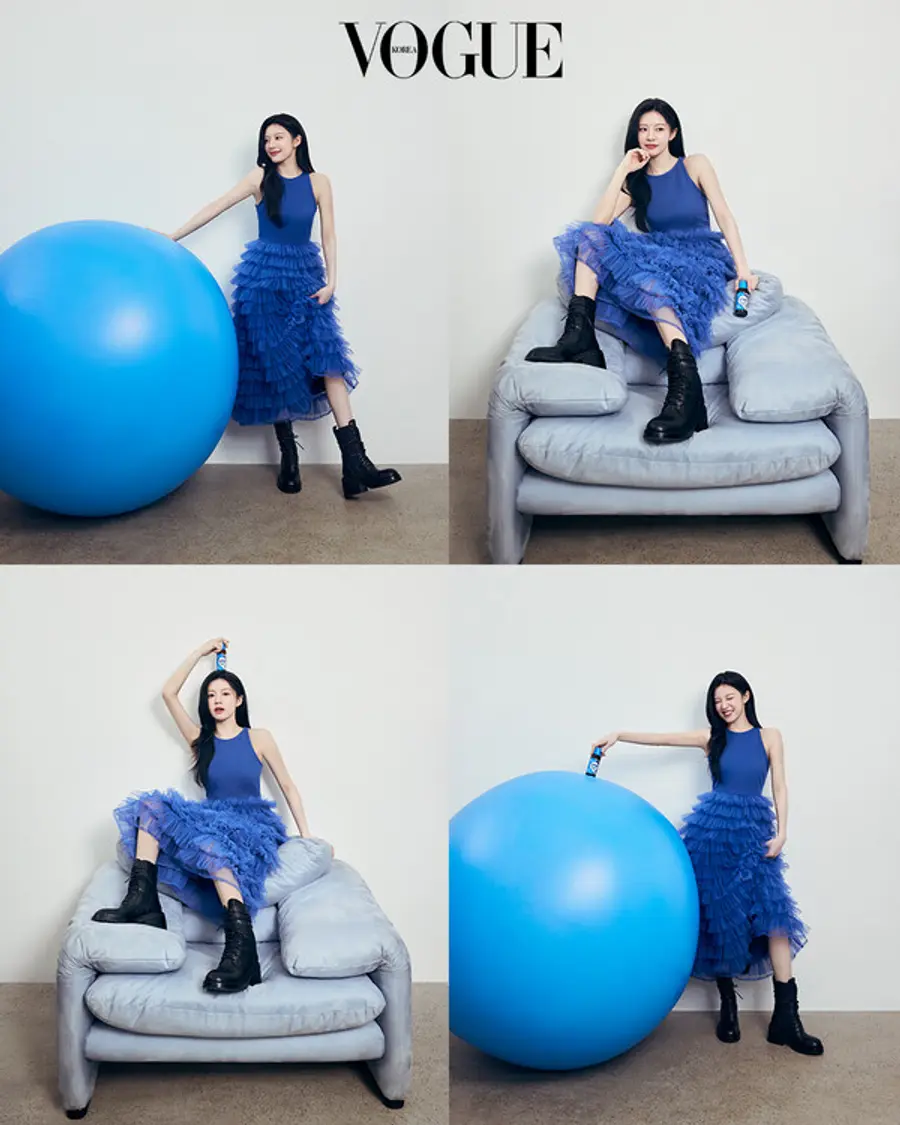 고윤정과 함께한 상쾌환 화보 (사진제공=보그코리아)