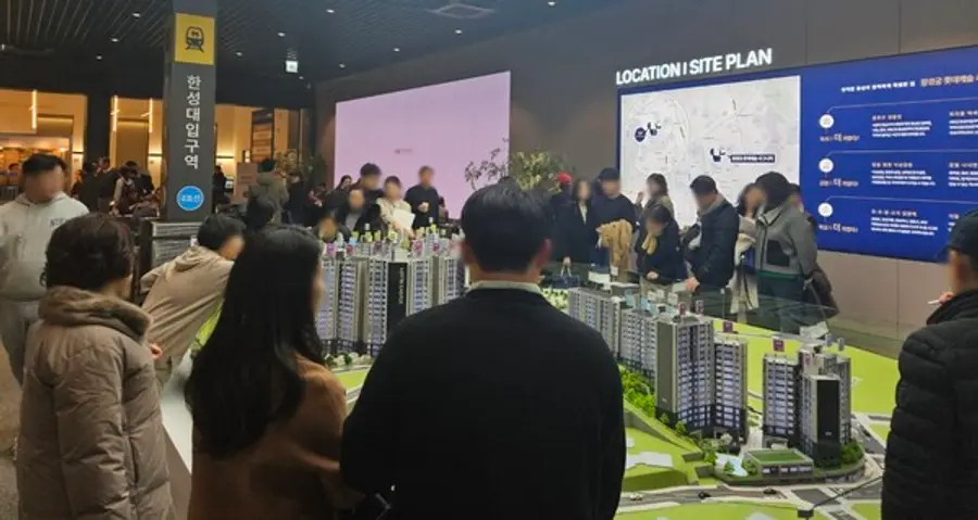 창경궁 롯데캐슬 시그니처 견본주택 내부 모습