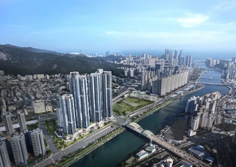 르엘 리버파크 센텀 광역 조감도 (사진=롯데건설)