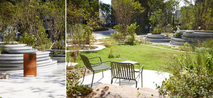 그린바이그루브(GREEN X GROOVE) 정원 디자인 (사진=롯데건설)