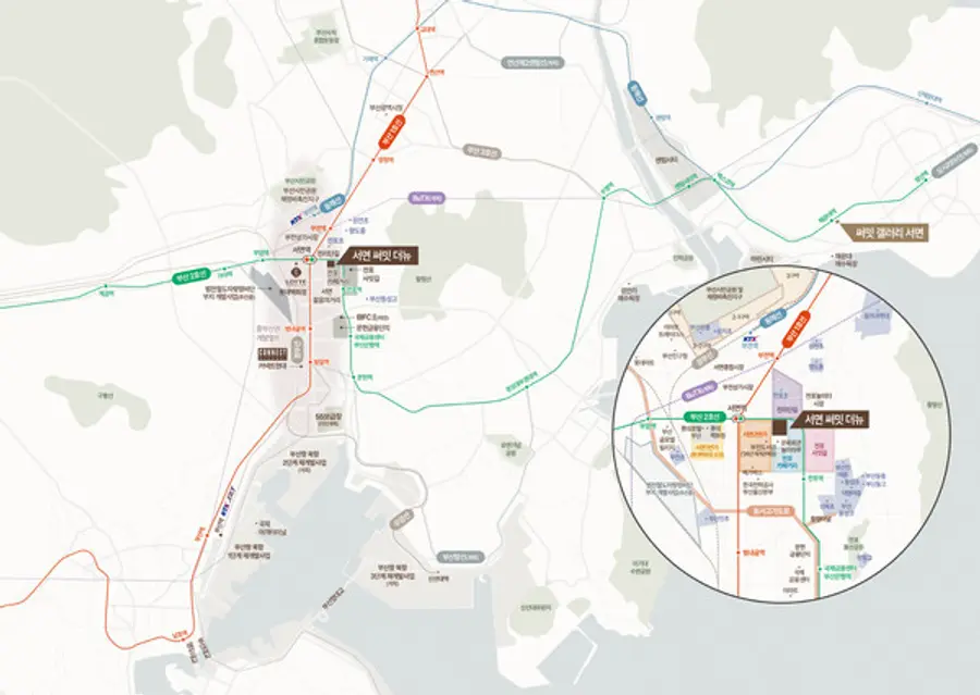 서면 써밋 더뉴 위치도 (사진제공=대우건설)