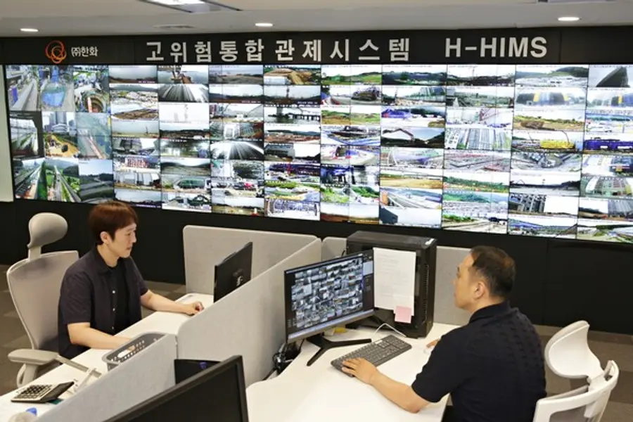 건설현장의 고위험 작업을 본사에서 실시간으로 통합 관제하는 한화 건설부문의 고위험 통합관제 시스템 ‘H-HIMS’ 