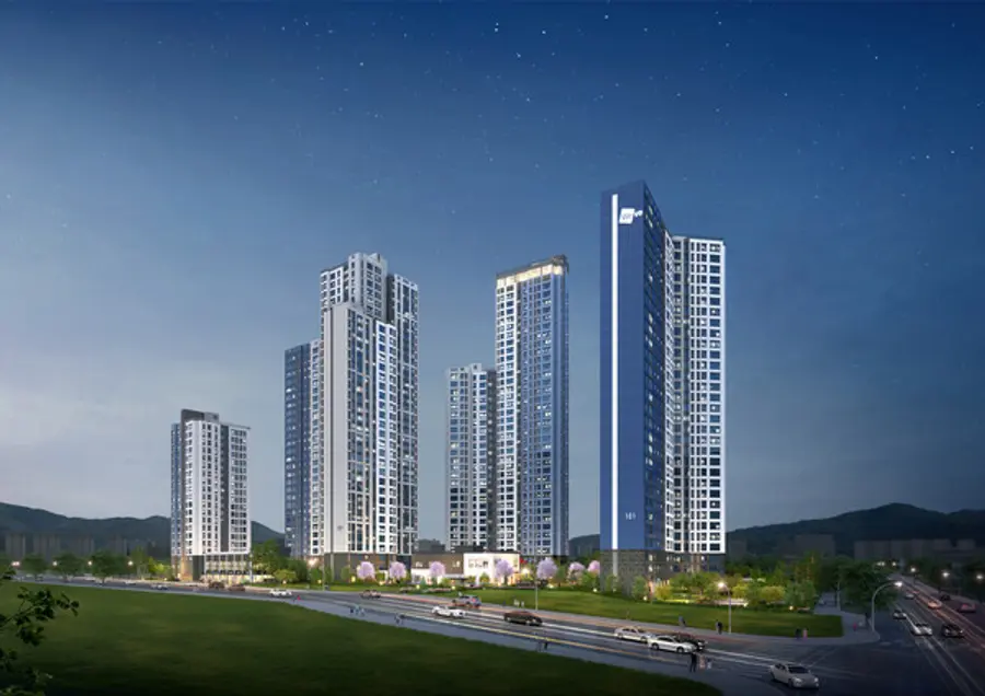 두산위브 더 센트럴 도화 투시도