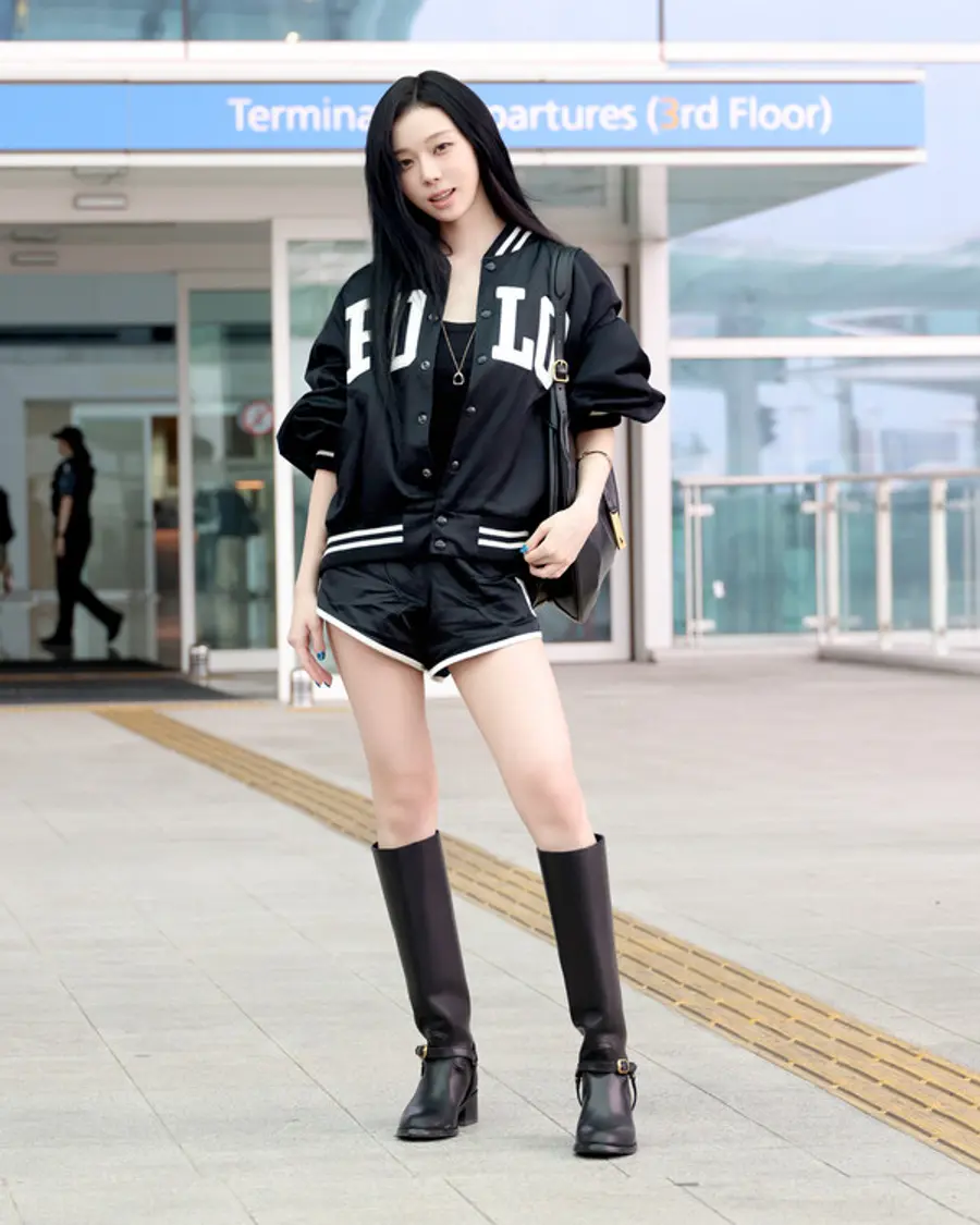 에스파 멤버 윈터의 공항패션 (사진제공=랄프 로렌 코리아)