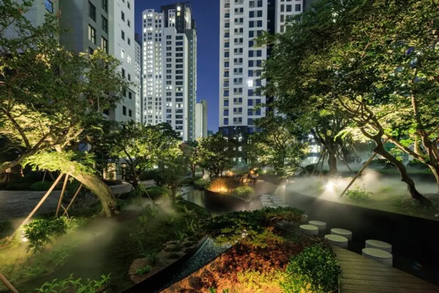 래미안 원베일리의 그린 캐스케이드 (사진=삼성물산)