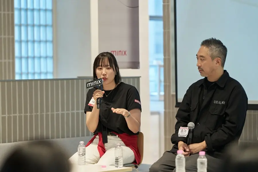 지난 30일 성수동 누디트 서울숲에서 열린 ‘미닉스X대상 종가 Shift Talk’ 행사에서 나주영 미닉스 사업부 리드가 발언하고 있다. (제공=앳홈)