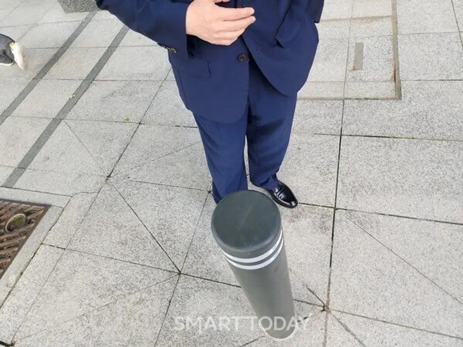 경기 남양주 도농 부영애시앙 영업소장이 기자와 면담을 진행하고 있다. 출처=김종현 기자