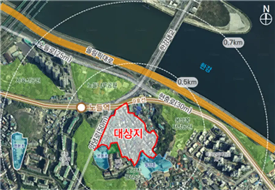 서울시 동작구 본동 47번지 일대 주택정비형 재개발 위치도 (출처 = SH)