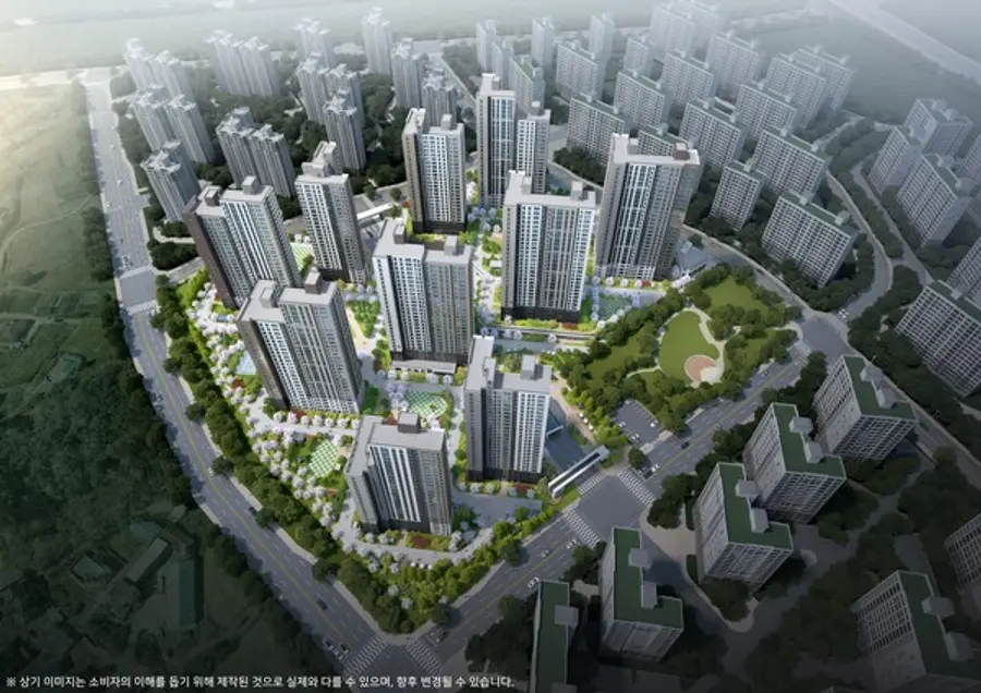 두산위브더제니스 센트럴 천안 조감도(사진제공=두산건설)