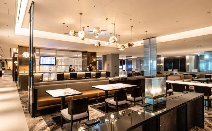 인천국제공항 제2여객터미널 대한항공 프레스티지 동편(우측) 라운지 모습. 대한항공 제공